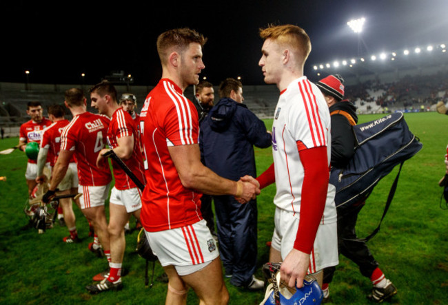 Eoin Cadogan celebrates with Patrick Collins