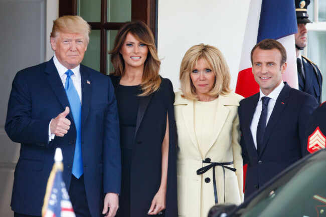 U.S.-WHASHINGTON D.C.-TRUMP-MACRON