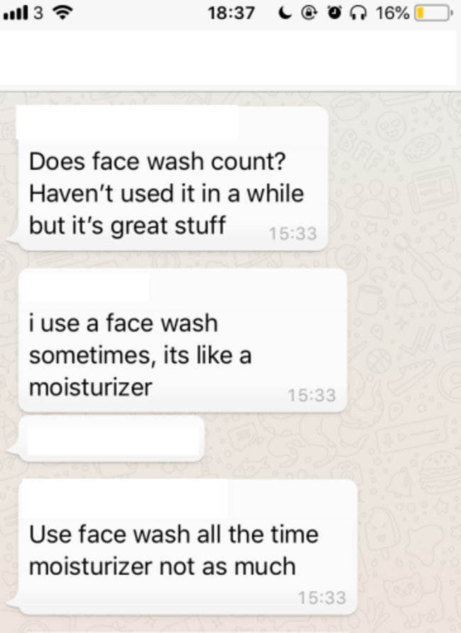 face wash