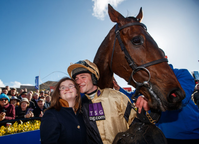 David Mullins and his sister Kimmy celebrate with Bellshill