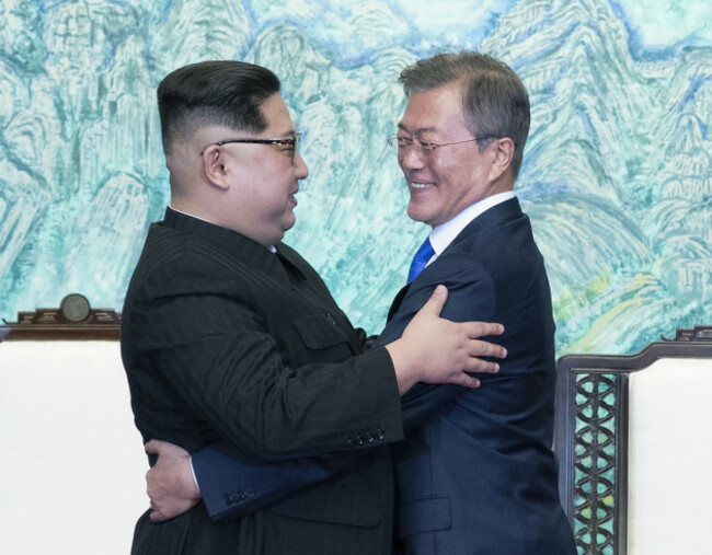 South Korean President Moon and North Korean leader Kim - Inter-Korean summit