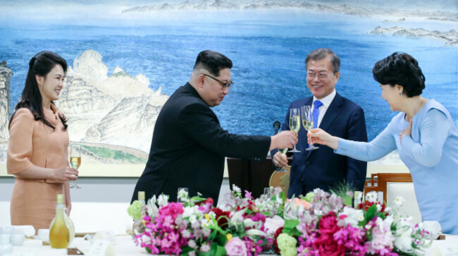 South Korean President Moon and North Korean leader Kim - Inter-Korean summit