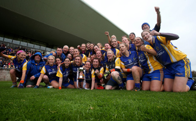 The Roscommon team celebrate winning