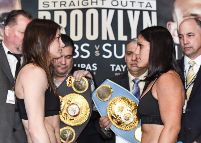 Katie Taylor and Victoria Bustos