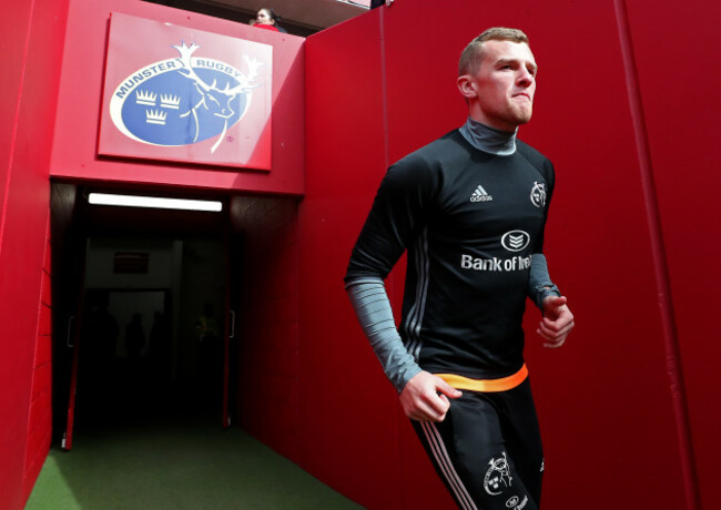 Stephen Fitzgerald during the warm up