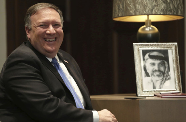 Jordan Mideast US Pompeo