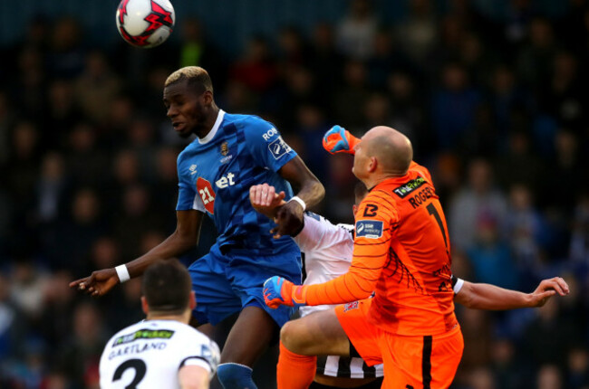 Izzy Akinade scores his sides first goal