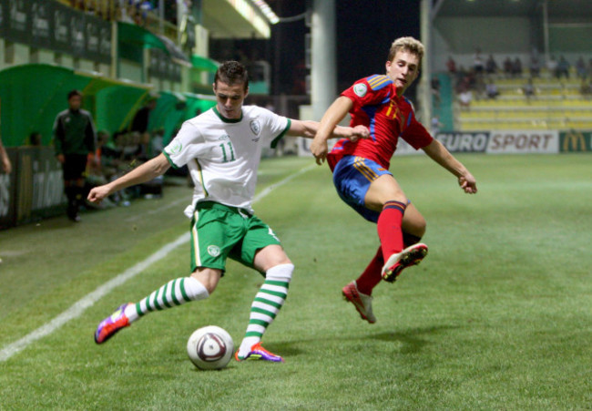 Anthony Forde with Gerard Deulofeu