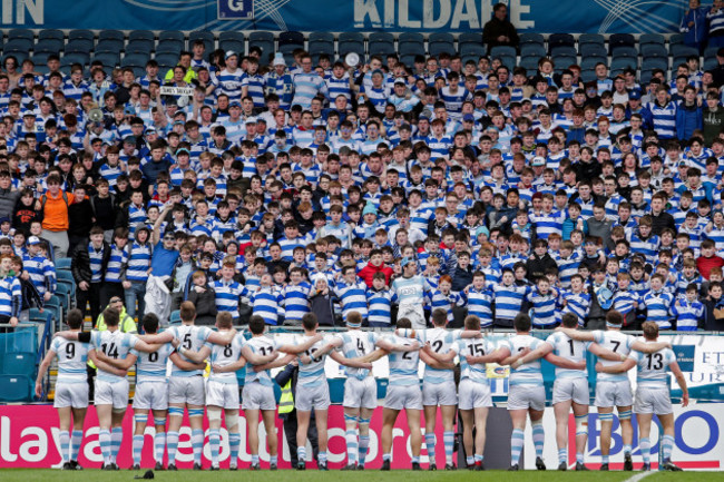 Blackrock players and supporters ahead of the game