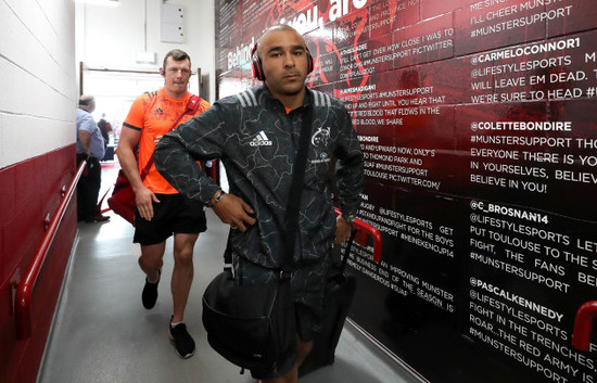 Simon Zebo arrives