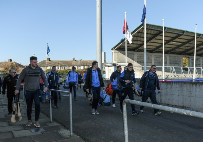 The Dublin team arrive