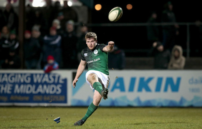 Neil Cronin kicks a conversion