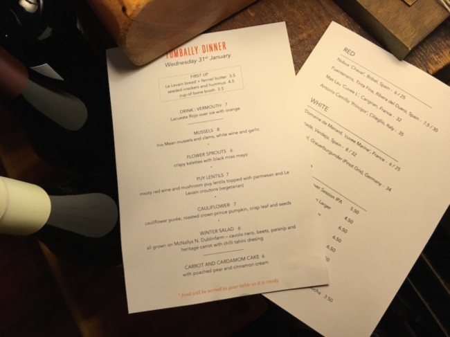 fumbally-dinner-menu