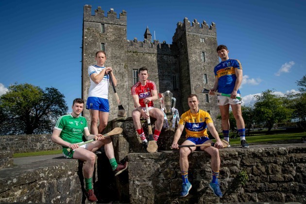 Limerick's Declan Hannon, Waterford's Kevin Moran, Cork's Seamus Harnedy, Clare's Pat O'Connor and Niall O'Meara of Tipperary