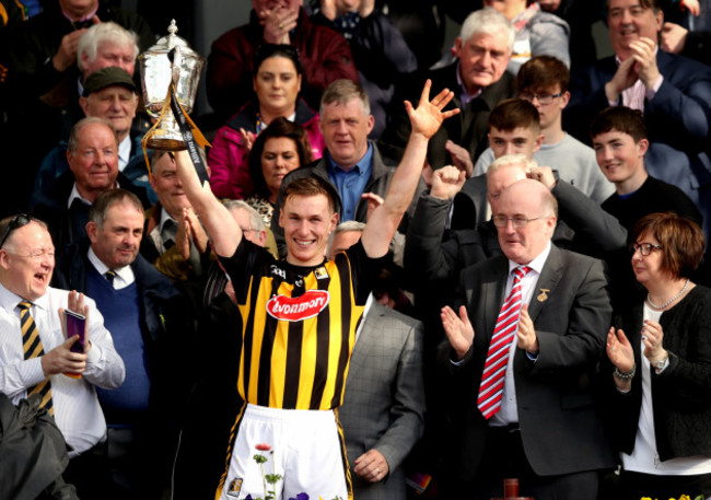 Cillian Buckley lifts the trophy