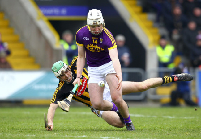 Rory O'Connor is fouled by Paddy Deegan