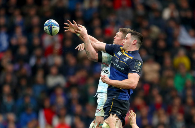 James Ryan wins the line out from Donnacha Ryan