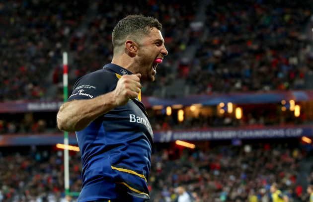 Rob Kearney celebrates at the final whistle