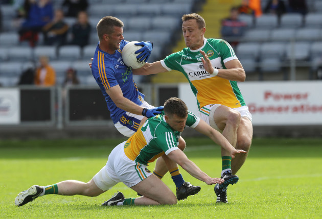 Sean Pender and Conor Carroll tackle Rory Finn