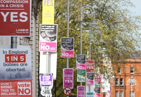 Ireland: Protest Against Abortion Referendum In Dublin