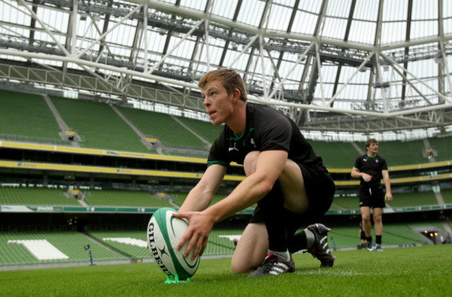 Jonathan Holland lines up a kick