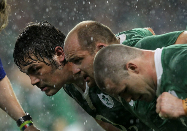 Tony Buckley, Rory Best and Cian Healy