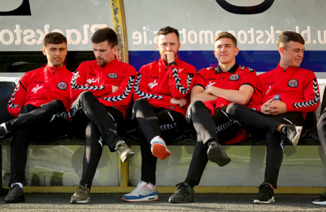 Bohemians players pictured before the game