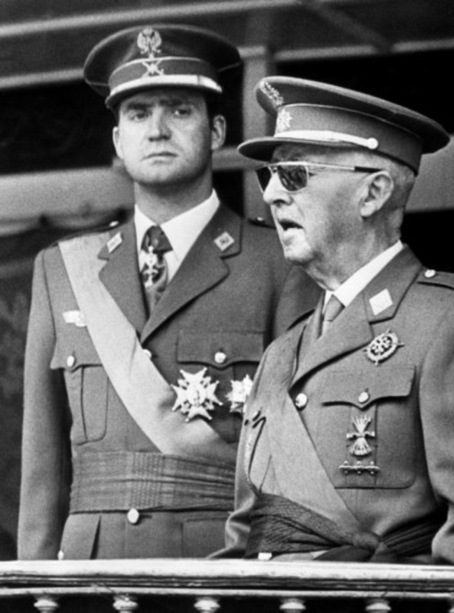 General Franco and Prince Juan Carlos - Madrid, Spain