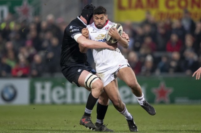 Charles Piutau with Adam Beard