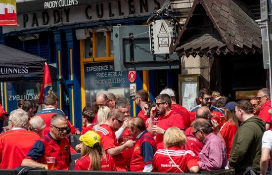 Munster fans before the game