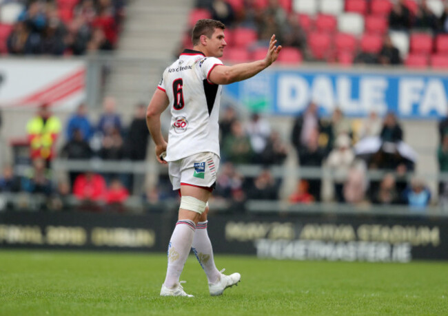 Robbie Diack as he leaves the field