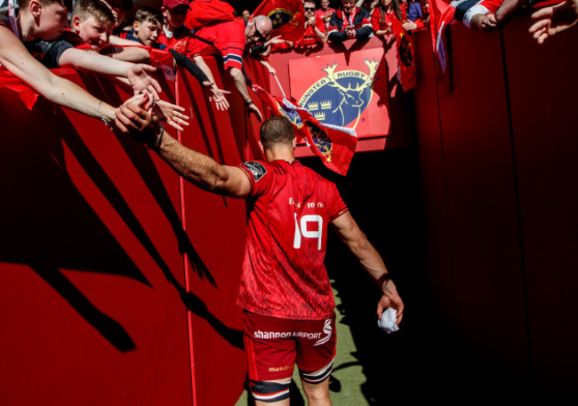 Gerbrandt Grobler leaves the field