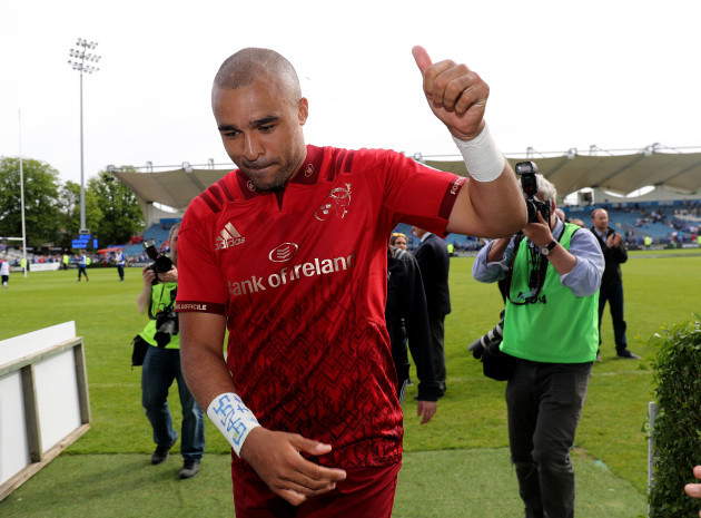Simon Zebo after the game