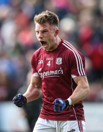 Eoghan Kerin celebrates at the final whistle