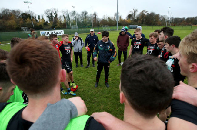 Marty Clarke talks to the group