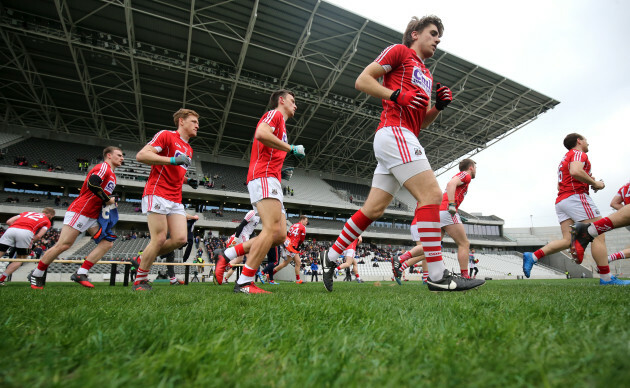 Cork players after the team shot