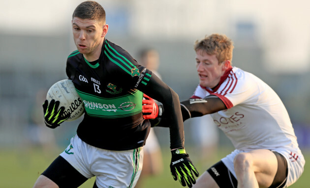 Luke Connolly with Brendan Rogers