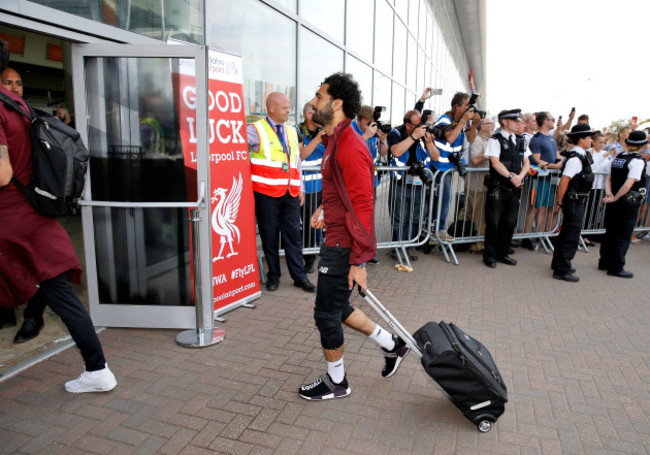 Liverpool FC depart for Kiev