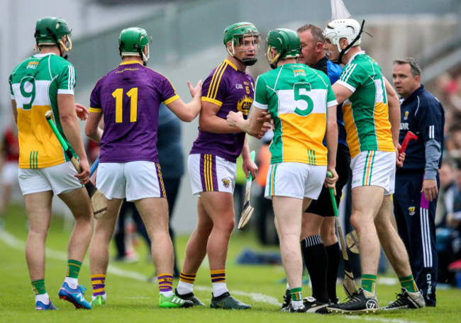 Tempers flare during the match