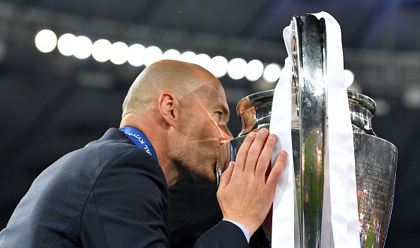 zidane three champions league
