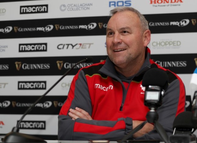 Wayne Pivac during the post match press conference