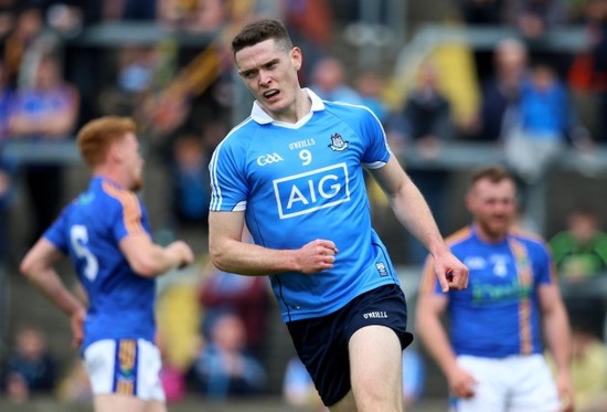 Brian Fenton celebrates scoring a goal