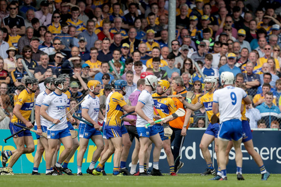 Tempers flare during the match