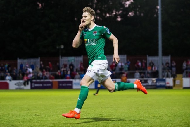 Kieran Sadlier celebrates scoring a late goal