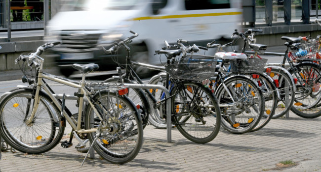 Full of bike stands