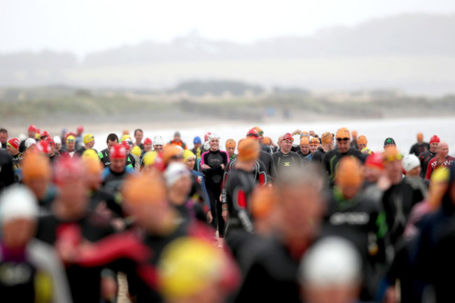 Competitors at the Pulse Port Beach Triathlon
