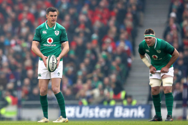 Johnny Sexton and Peter O'Mahony