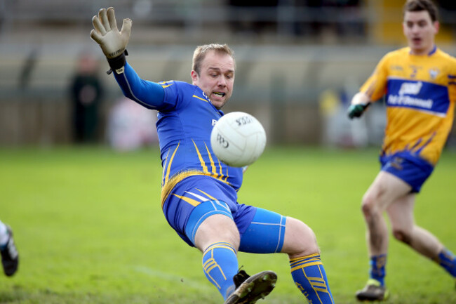 Joe Hayes makes a save
