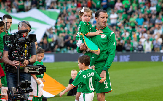 John OÕShea with his daughter Ruby and son Alfie