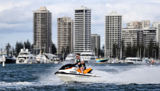 Peter O’Mahony out jet skiing